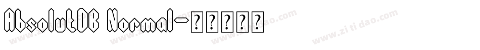 AbsolutDB Normal字体转换